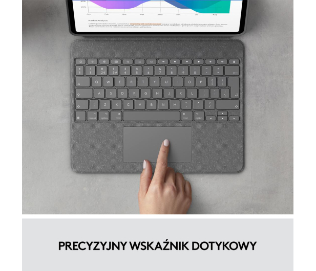 Logitech Combo Touch iPada Pro 12,9 (5. gen) UK Eng - 713401 - zdjęcie 9